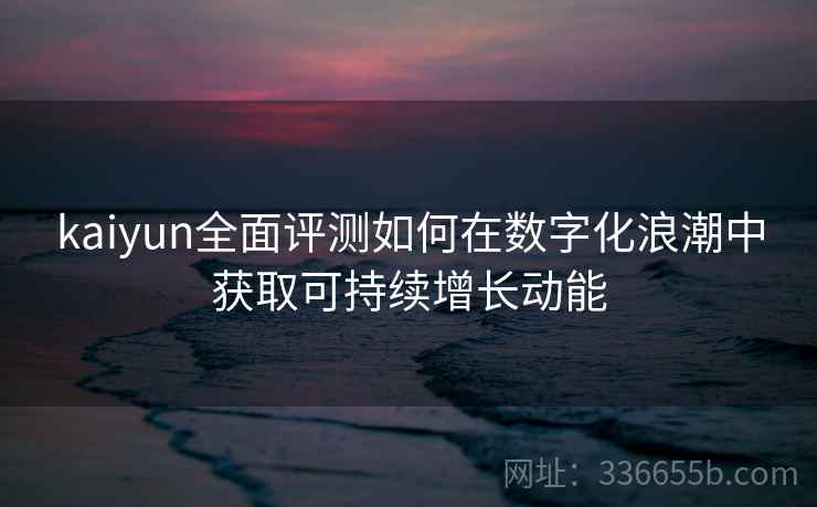 kaiyun全面评测如何在数字化浪潮中获取可持续增长动能